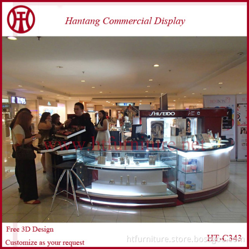 Most popular retailer mall makeup kiosk design